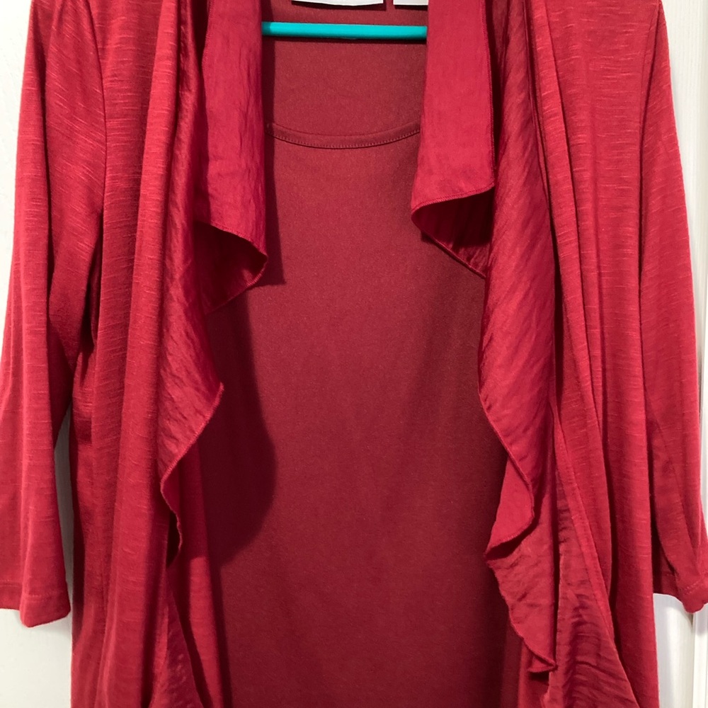 Elegant Red Women's Blazer, only used once